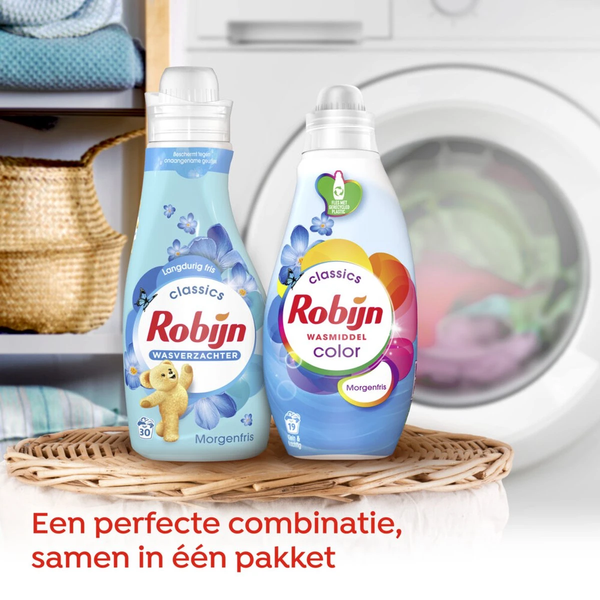 Robijn Morgenfris Wasmiddel En Wasverzachter - 57 Wasbeurten - Voordeelverpakking 9 Robijn Morgenfris Wasmiddel En Wasverzachter - 57 Wasbeurten - Voordeelverpakking - Afbeelding 7