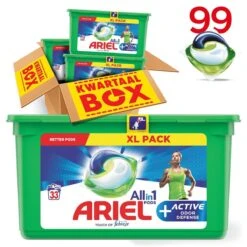Ariel All In 1 Pods Actieve Geurbestrijding Wasmiddel - Voordeelverpakking 3 X 33 Wasbeurten - Wasmiddel Pods -Thuis Wassen 1200x1200 454