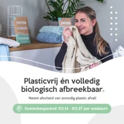 Zense Eco Wasmiddel Wasstrips - 72 Grote Wasbeurten - Ocean Breeze -Thuis Wassen 1200x1200 512