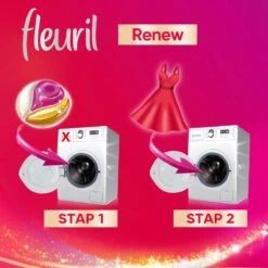 Fleuril Renew Color Caps - Wasmiddel Capsules - Voordeelverpakking - 8 X 12 Wasbeurten -Thuis Wassen 1200x1200 521