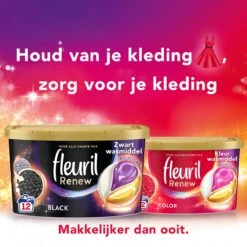 Fleuril Renew Color Caps - Wasmiddel Capsules - Voordeelverpakking - 8 X 12 Wasbeurten -Thuis Wassen 1200x1200 524