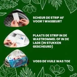 Hakuna Matata Wasmiddel 96 - Compressed - Wasstrips - Voordeelverpakking - Eco Wasmiddel Wit En Kleur - Laundry Strips -Thuis Wassen 1200x1200 6
