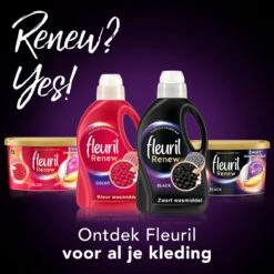 Fleuril Renew Zwart - Vloeibaar Wasmiddel - Voordeelverpakking - 65 Wasbeurten -Thuis Wassen 1200x1200 612