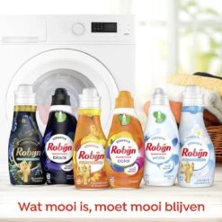 Robijn Perfect Match Stralend Wit, Black Velvet En Color Wasmiddel - En Wasverzachter Pakket - 6 Stuks - Voordeelverpakking -Thuis Wassen 1200x1200 650