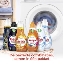 Robijn Perfect Match Stralend Wit, Black Velvet En Color Wasmiddel - En Wasverzachter Pakket - 6 Stuks - Voordeelverpakking -Thuis Wassen 1200x1200 651