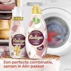 Robijn Rose Chique Wasmiddel En Wasverzachter - 57 Wasbeurten - Voordeelverpakking -Thuis Wassen 1200x1200 667