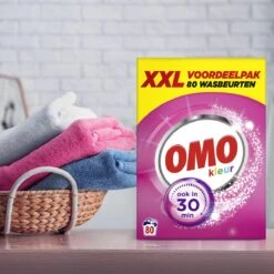 Omo Kleur XXL Waspoeder Voor De Gekleurde Was - 80 Wasbeurten -Thuis Wassen 1200x1200 810