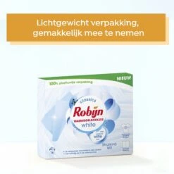 Robijn Classics Stralend Wit Wasmiddeldoekjes - 4 X 16 Wasstrips - Voordeelverpakking -Thuis Wassen 1200x1200 980