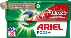 Ariel Wasmiddel Pods + Ultra Vlekverwijderaar - 4 X 28 Wasbeurten - Voordeelverpakking -Thuis Wassen 1200x636 2