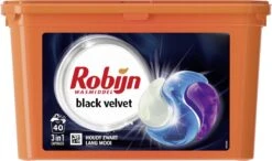 Robijn Wascapsules 3-in-1 Black Velvet - 3 X 40 Stuks - Voordeelverpakking 12 Robijn Wascapsules 3-in-1 Black Velvet - 3 X 40 Stuks - Voordeelverpakking -Thuis Wassen 1200x707