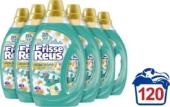 Frisse Reus Lotus Amandel Gel Vloeibaar Wasmiddel - Witte Was - Voordeelverpakking - 120 Wasbeurten -Thuis Wassen 1200x758 1