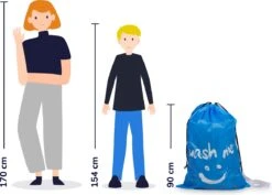 Wonair - Grote Waszak - 60x90cm - Hemelsblauw - Met Trekkoord En Draagband -Thuis Wassen 1200x860 1