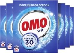 Omo Wit Waspoeder - 6 X 14 Wasbeurten - Voordeelverpakking -Thuis Wassen 1200x860