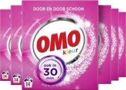 Omo Kleur Waspoeder - 6 X 14 Wasbeurten - Voordeelverpakking -Thuis Wassen 1200x861