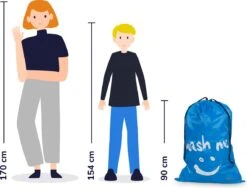 Wonair - Waszakken Voor Wasgoed - 60x90cm - Hemelsblauw - Met Trekkoord -Thuis Wassen 1200x913 1