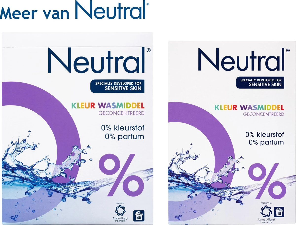 Neutral 0% Kleur Parfumvrij Waspoeder - 18 Wasbeurten - 1,188 Kg - Wasmiddel 13 Neutral 0% Kleur Parfumvrij Waspoeder - 18 Wasbeurten - 1,188 Kg - Wasmiddel - Afbeelding 11