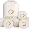 LuxerLiving Wasbol Set Van 6 - Droogt Tot 30% Sneller - Wasverzachter - Droger Ballen - Dryer Balls - Ecologisch - 100% Wol -Thuis Wassen 1200x971 6