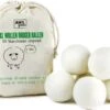 Jean's Goods Drogerballen - Droogballen - Wasdrogerballen - Wasdroger Ballen - Wasbol - Wasbollen - Wasballen - Energiebesparende Producten - Energiebesparend - Duurzaam Cadeau - RWS Wol - Zero Waste - Wasverzachter - Beige - 6 Stuks -Thuis Wassen 1200x981