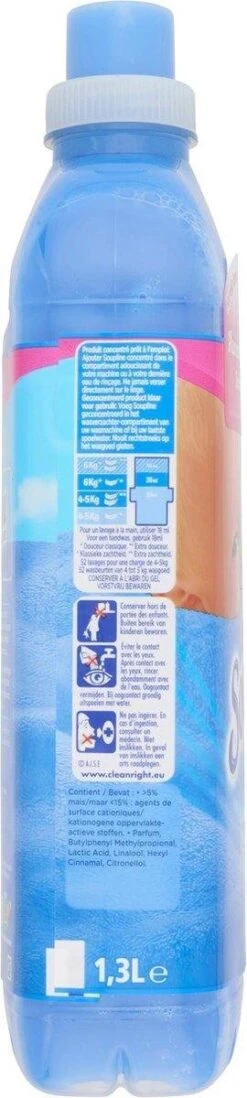 Soupline Hemels Fris Geconcentreerde Wasverzachter 6 X 52 Wasbeurten - Voordeelverpakking -Thuis Wassen 270x1200