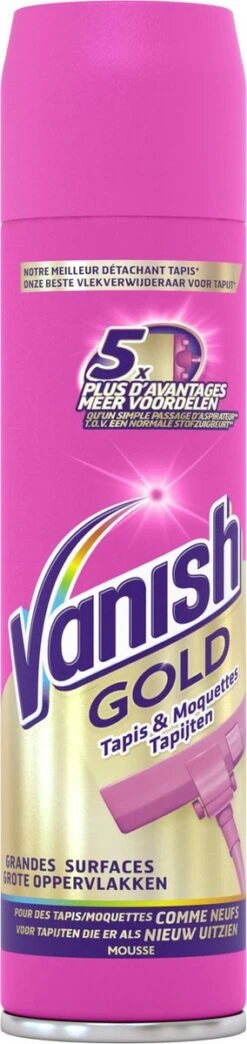 Vanish Gold Mousse Voor Tapijt Vlekkenverwijderaar - 600 Ml -Thuis Wassen 284x1200 3
