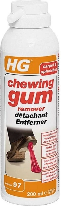 HG Chewing Gum Remover (HG Product 97) - 200ml - Bevriest Kauwgom -Thuis Wassen 354x1200