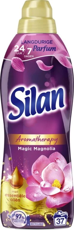 Silan Aroma Therapy Magic Magnolia Wasverzachter - 6 X 37 Wasbeurten - Voordeelverpakking -Thuis Wassen 390x1200 1