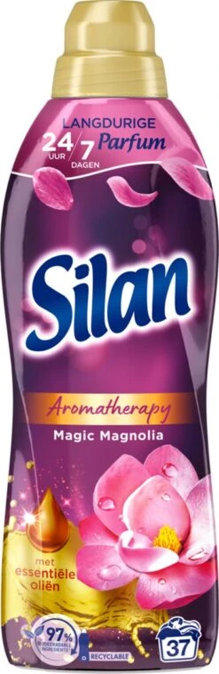 Silan Aroma Therapy Magic Magnolia Wasverzachter - 6 X 37 Wasbeurten - Voordeelverpakking -Thuis Wassen 391x1200 1