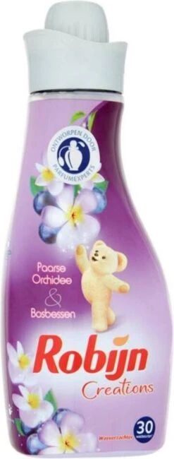 Robijn Creations Paarse Orchidee & Bosbessen - 30 Wasbeurten - Wasverzachter -Thuis Wassen 456x1200 2