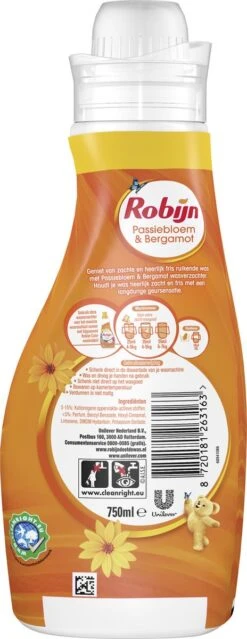 Robijn Classics Passiebloem & Bergamot Wasverzachter - 8 X 30 Wasbeurten - Voordeelverpakking -Thuis Wassen 464x1200 12
