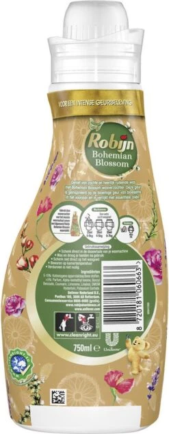Robijn Collections Bohemian Blossom Wasverzachter - 8 X 30 Wasbeurten - Voordeelverpakking -Thuis Wassen 468x1200 1