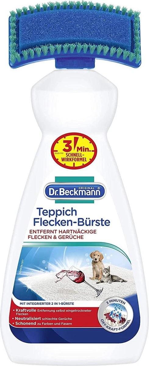 Dr. Beckmann Tapijtvlekkenborstel - Tapijtreiniging - Tapijt Vlekverwijderaar Met Borstel - Schoon Tapijt - Dierenvlekkenverwijderaar 2 Dr. Beckmann Tapijtvlekkenborstel - Tapijtreiniging - Tapijt Vlekverwijderaar Met Borstel - Schoon Tapijt - Dierenvlekkenverwijderaar