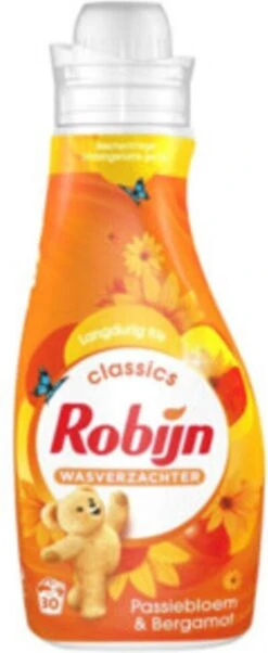 Robijn Classics Passiebloem & Bergamot Wasverzachter - 8 X 30 Wasbeurten - Voordeelverpakking -Thuis Wassen 492x1200 1
