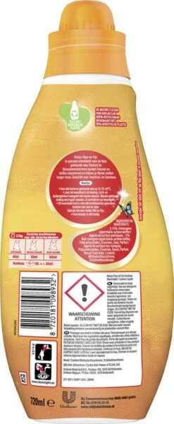 Robijn Specials Fleur & Fijn Vloeibaar Wasmiddel - 6 X 18 Wasbeurten - Voordeelverpakking -Thuis Wassen 494x1200