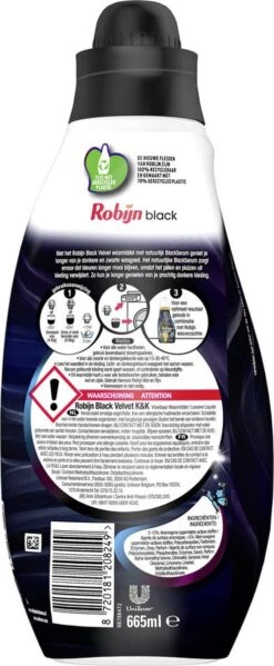 Robijn Klein & Krachtig Black Velvet Vloeibaar Wasmiddel - 8 X 19 Wasbeurten - Voordeelverpakking 14 Robijn Klein & Krachtig Black Velvet Vloeibaar Wasmiddel - 8 X 19 Wasbeurten - Voordeelverpakking -Thuis Wassen 495x1200 6