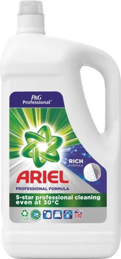 Ariel - Proffesional - Vloeibaar Wasmiddel - Regular - 100 Wasbeurten - 5L - -Thuis Wassen 562x1200