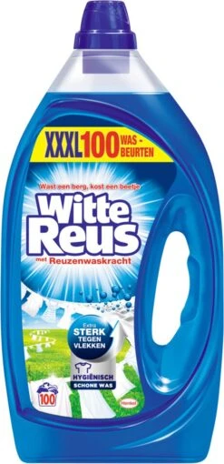 Witte Reus Gel Wasmiddel- Kwartaalverpakking - 100 Wasbeurten -Thuis Wassen 581x1200 1