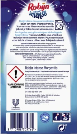 Robijn Droogtrommeldoekjes Intense 20 Stuks -Thuis Wassen 690x1200