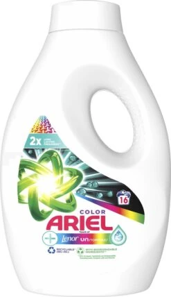 Ariel Vloeibaar Wasmiddel +Touch Van Lenor Unstoppables - Kleur - Voordeelverpakking 4 X 16 Wasbeurten -Thuis Wassen 692x1200 3