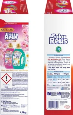 Color Reus Waspoeder Wasmiddel - Voordeelverpakking - 90 Wasbeurten -Thuis Wassen 764x1200