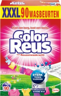 Color Reus Waspoeder Wasmiddel - Voordeelverpakking - 90 Wasbeurten -Thuis Wassen 765x1200