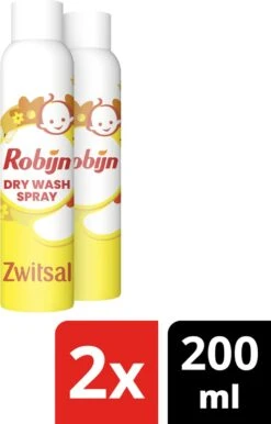 Robijn Dry Wash Spray Zwitsal - 2 X 200ml - Voordeelverpakking -Thuis Wassen 767x1200 1