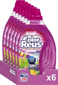Color Reus Gel Vloeibaar Wasmiddel - Gekleurde Was - Voordeelverpakking - 120 Wasbeurten -Thuis Wassen 824x1200