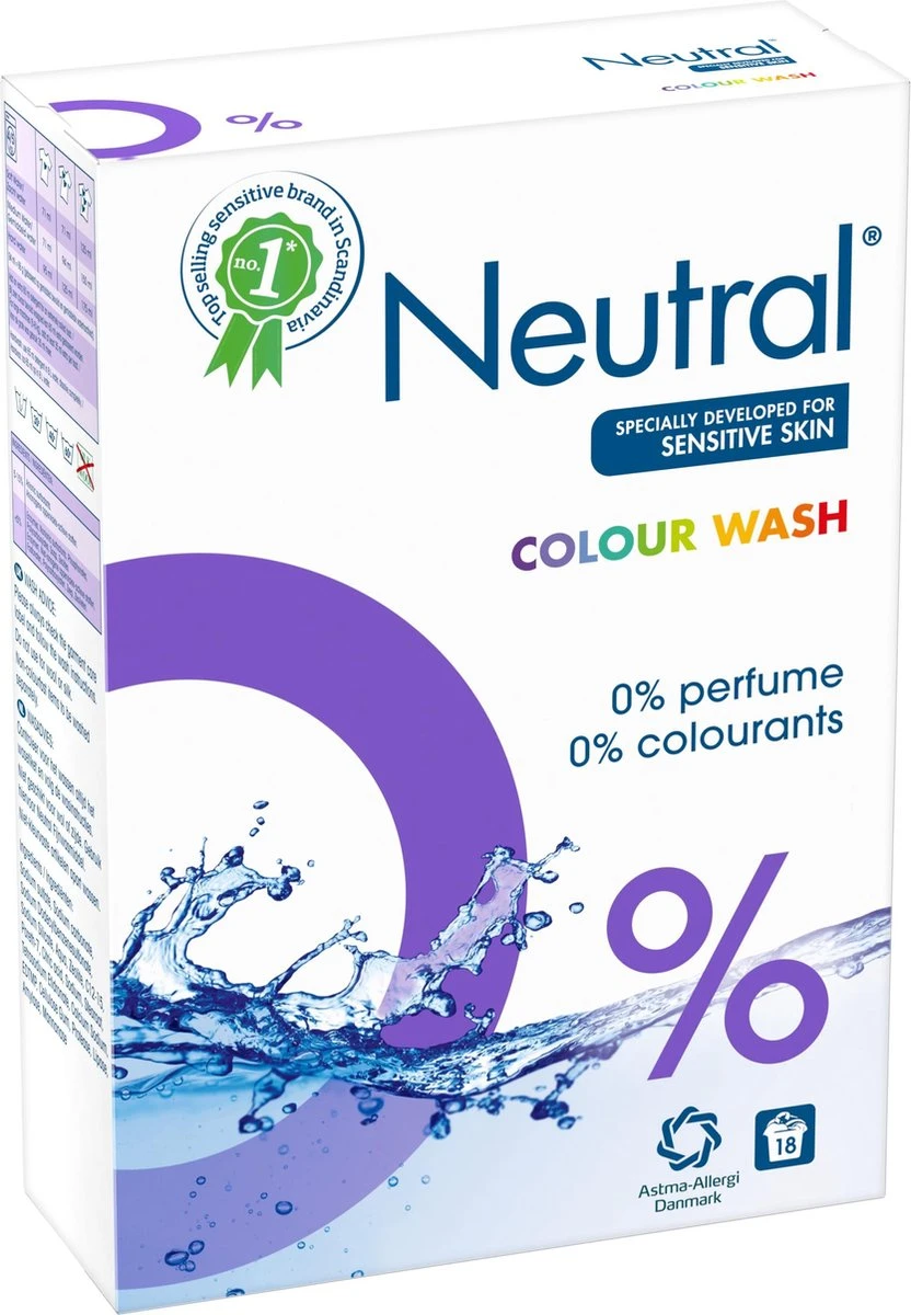 Neutral 0% Kleur Parfumvrij Waspoeder - 18 Wasbeurten - 1,188 Kg - Wasmiddel 19 Neutral 0% Kleur Parfumvrij Waspoeder - 18 Wasbeurten - 1,188 Kg - Wasmiddel - Afbeelding 17