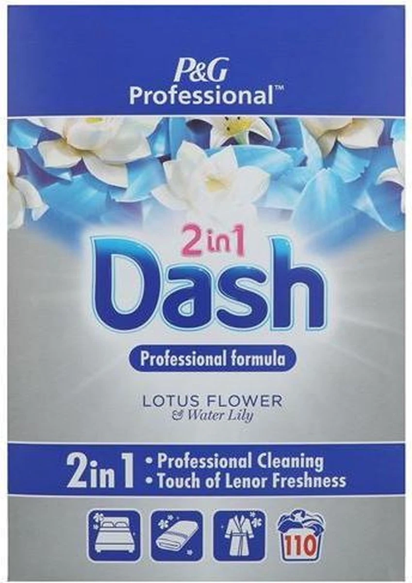 Dash 2 In 1 Lotusbloem En Lelie Waspoeder - XL Pack - 110 Wasbeurten 6 Dash 2 In 1 Lotusbloem En Lelie Waspoeder - XL Pack - 110 Wasbeurten - Afbeelding 4