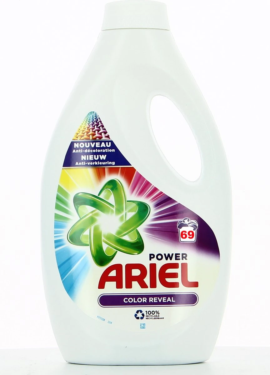 Ariel Power Color Vloeibaar Wasmiddel 3 Ariel Power Color Vloeibaar Wasmiddel