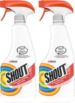 Mr Muscle Shout Vlekkenoplosser Triple Action - Spray - 2 X 500 Ml -Thuis Wassen 874x1200