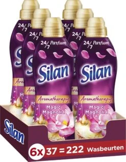 Silan Aroma Therapy Magic Magnolia Wasverzachter - 6 X 37 Wasbeurten - Voordeelverpakking