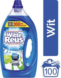 Witte Reus Gel Wasmiddel- Kwartaalverpakking - 100 Wasbeurten -Thuis Wassen 936x1200