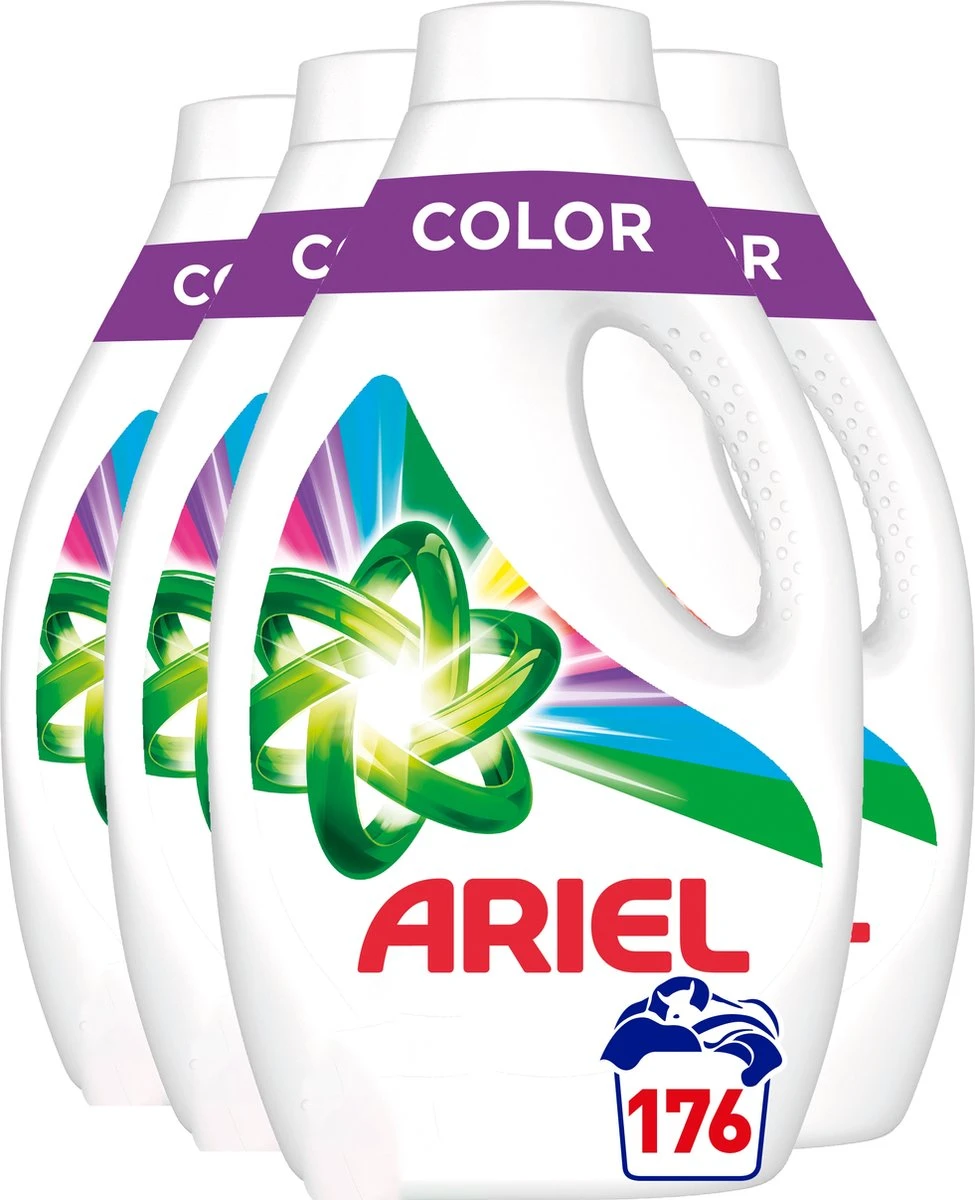 Ariel Vloeibaar Wasmiddel - Kleur - Voordeelverpakking 4 X 44 Wasbeurten 3 Ariel Vloeibaar Wasmiddel - Kleur - Voordeelverpakking 4 X 44 Wasbeurten